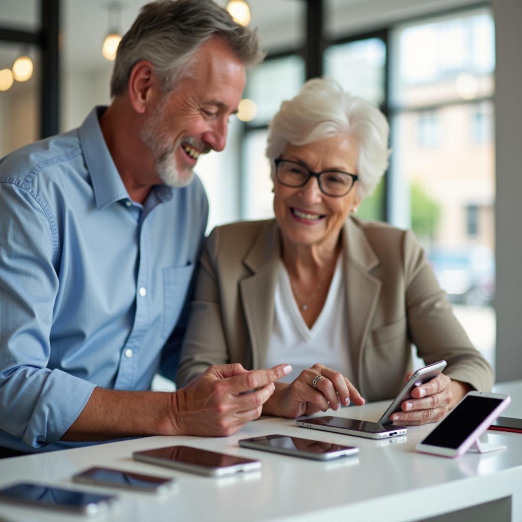 como usar um smartphone para idosos